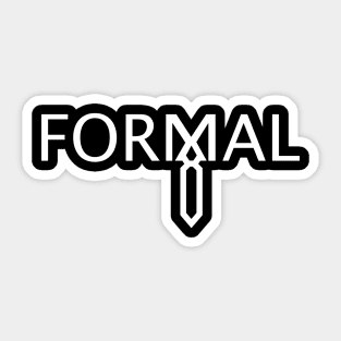 Formal Wordmark Sticker